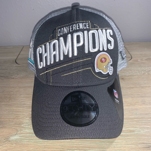 New Era NFL San Francisco 49ers 9forty SnapBack Conference Champions - Picture 2 of 6